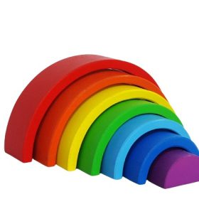 7 PC Rainbow Stacker Toy ( Rainbow Colours)