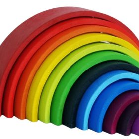 12 PC Rainbow Stacker Toy ( Rainbow Colour)