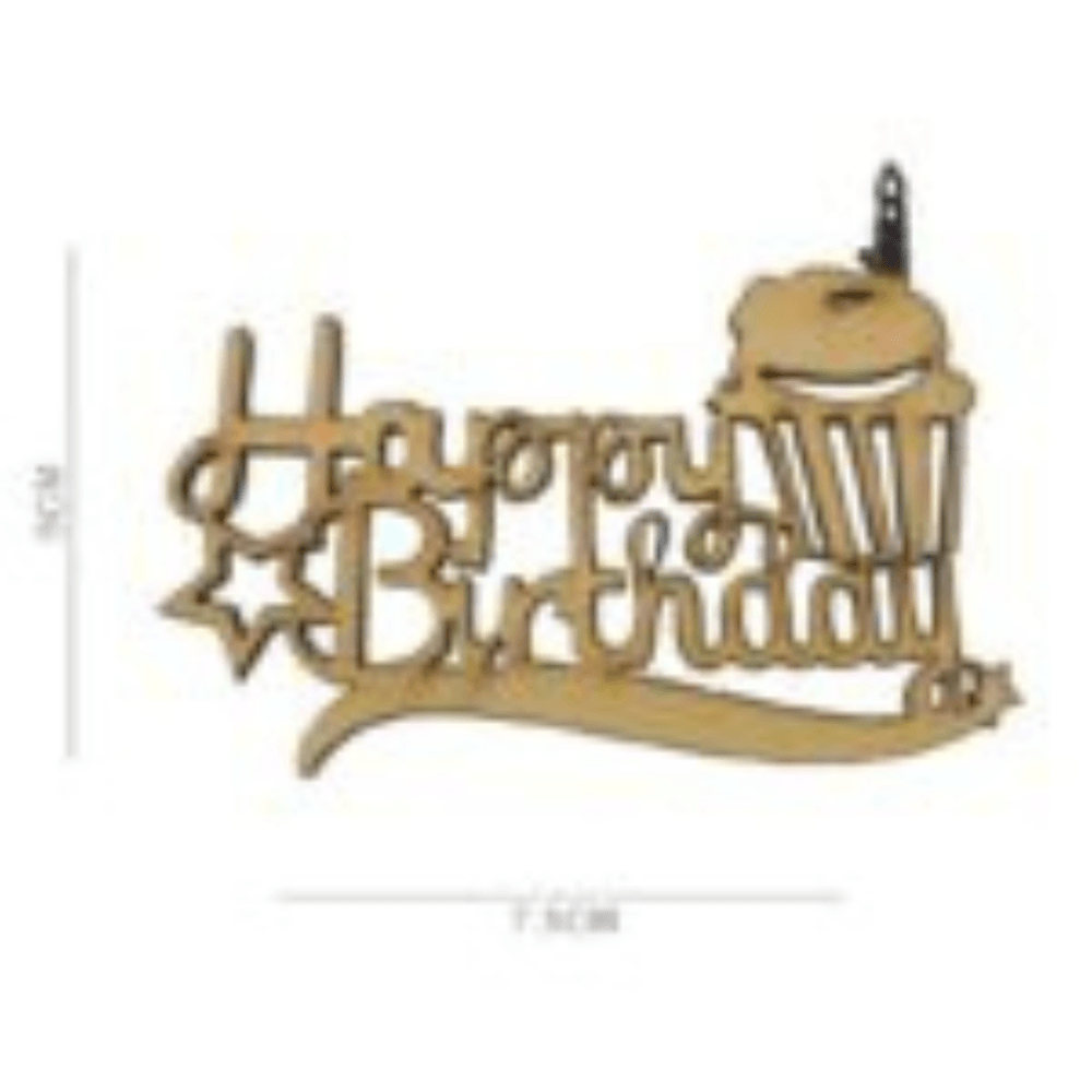 Mdf Cutouts - Happy Birthday - Image 2