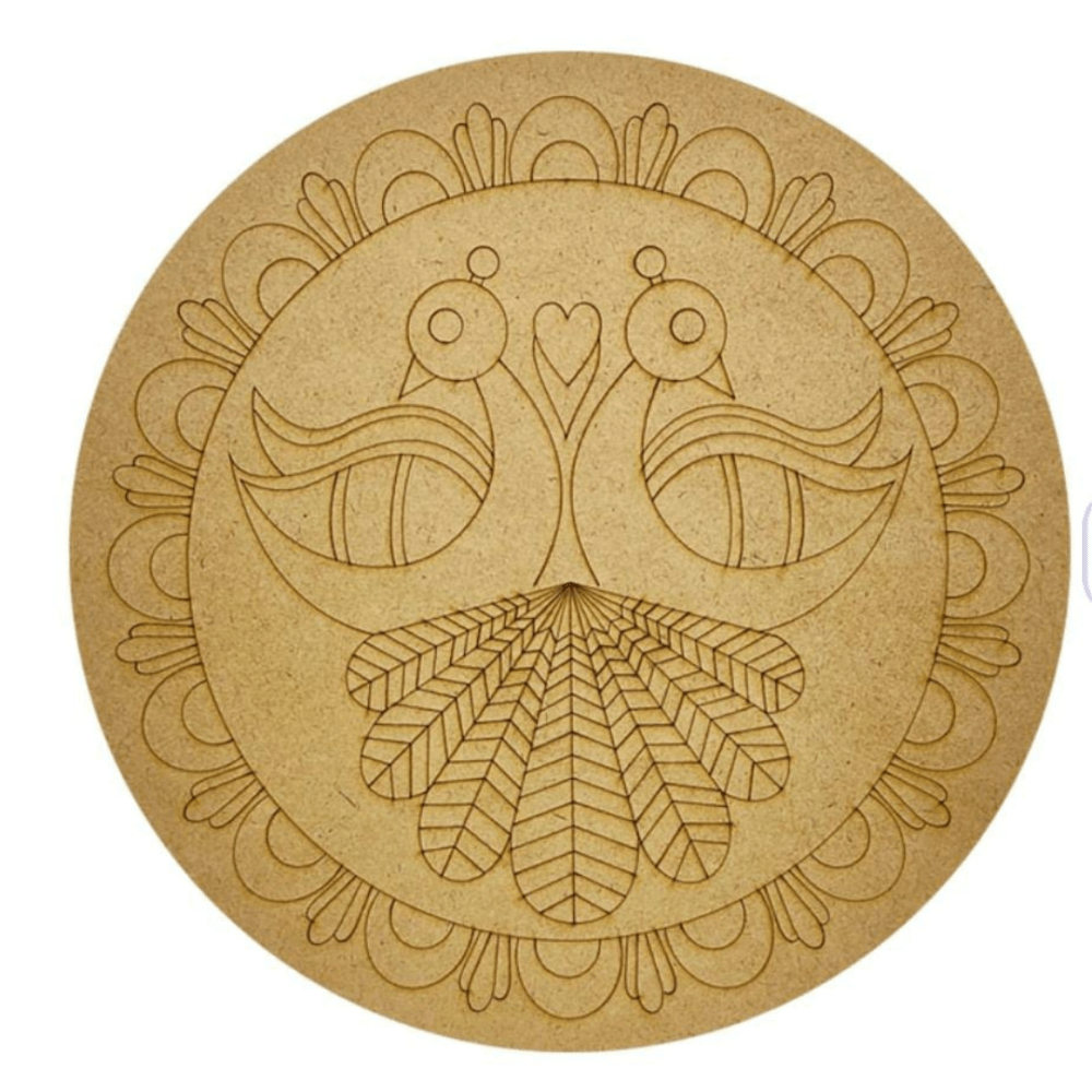 Engraved MDF For Mandala Art - 26 Cm Board - Image 3