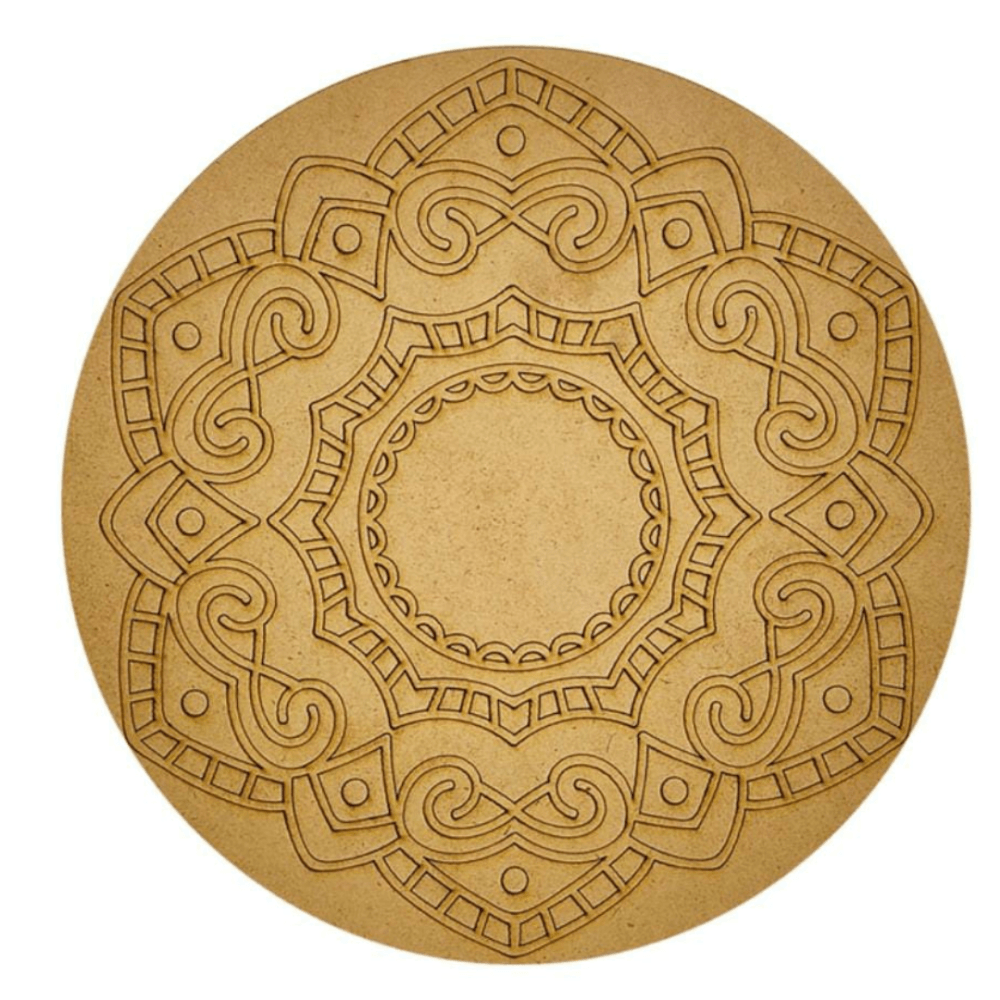 Engraved MDF For Mandala Art - 26 Cm Board - Image 4