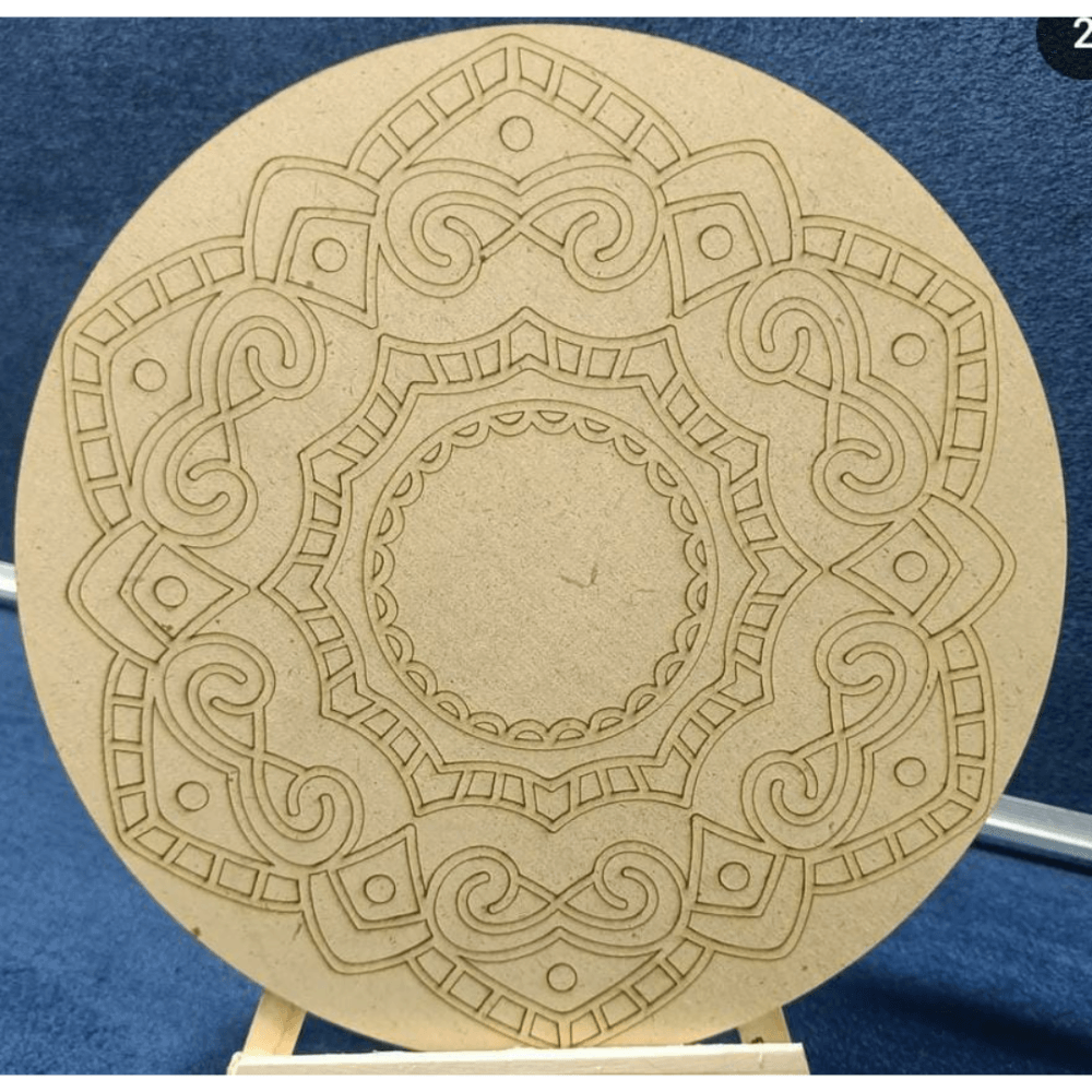 Engraved MDF For Mandala Art - 26 Cm Board - Image 2