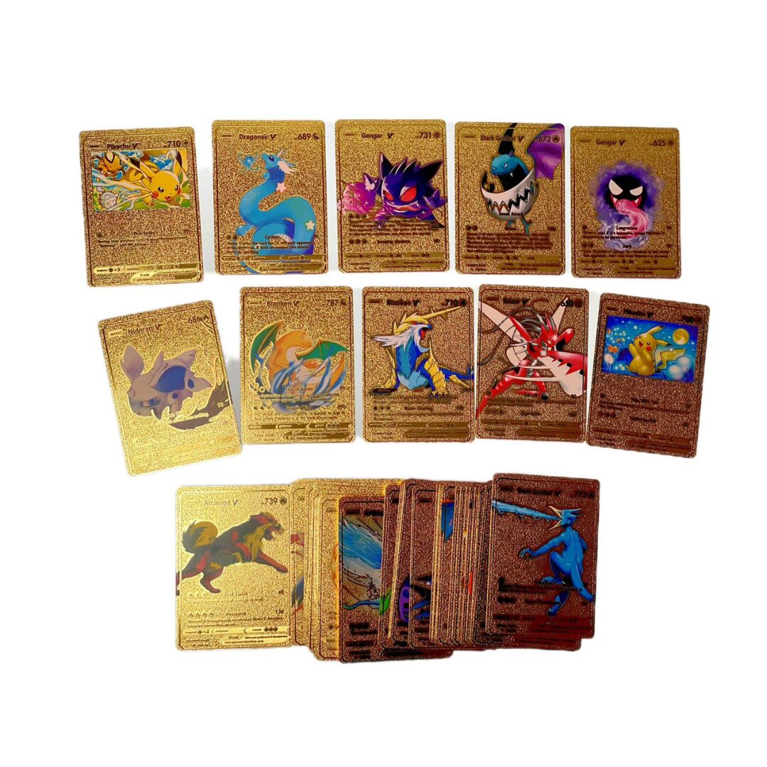 Golden Pokemon Cards - Exciting Pack Of 55 Cards - Monty Maestro