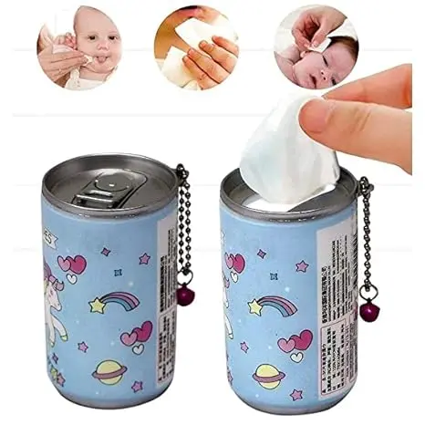 Unique Space Mini Tin Shape Wet Tissue/Wipes - Image 2