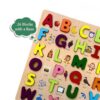 wooden alphabet board
