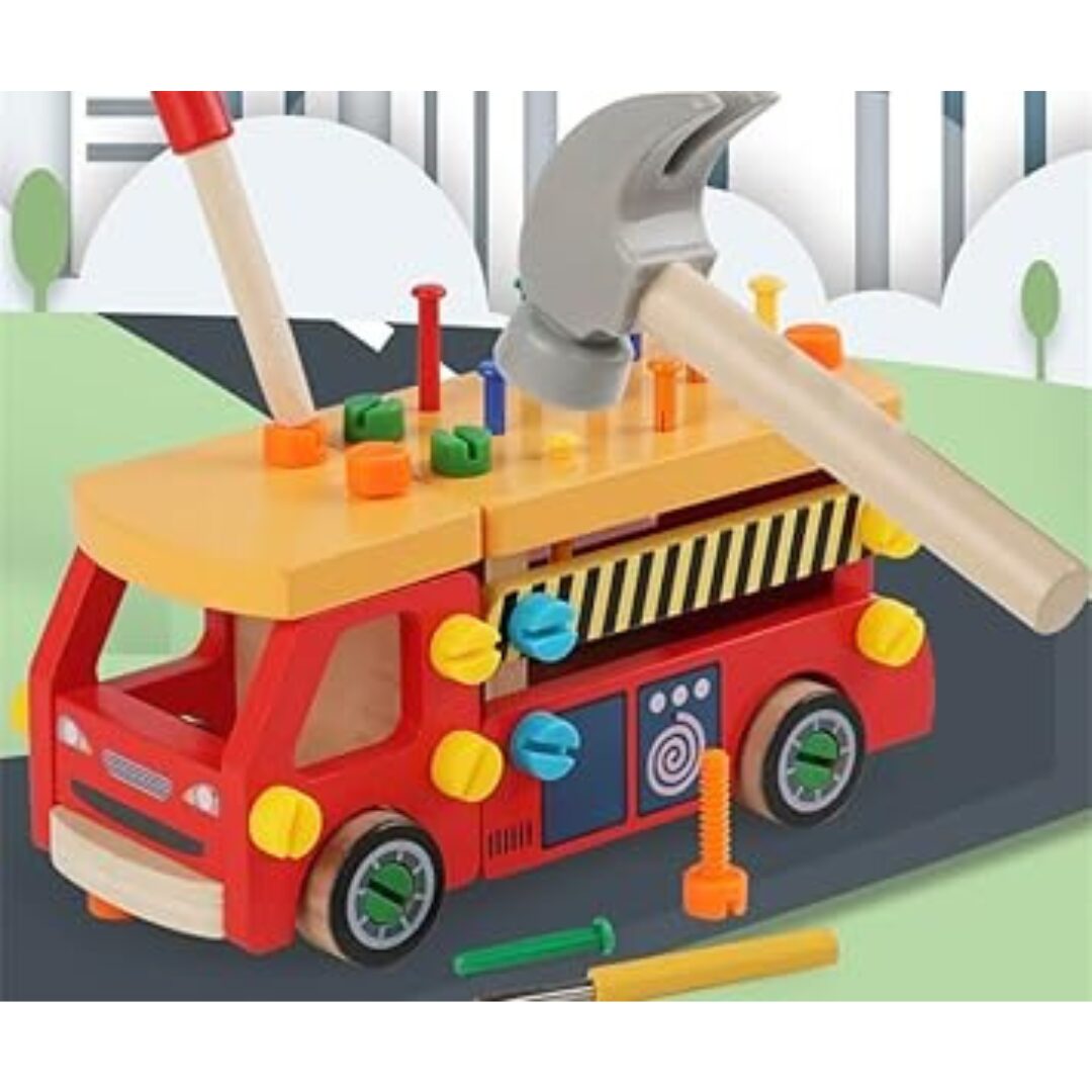 Multifunctional toolbox for kids / Assembly Nut Truck - fun learning - Image 3