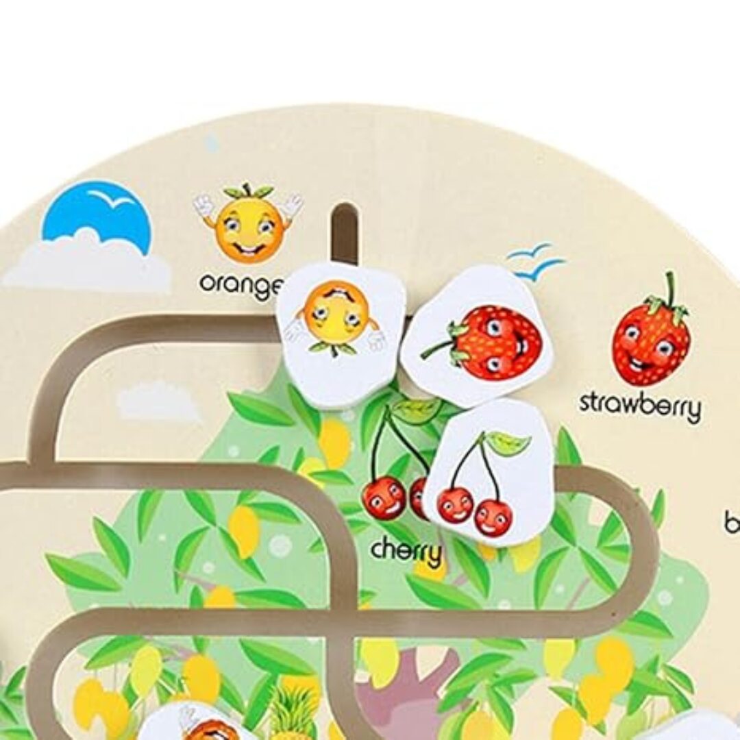 Wooden Maze game Puzzle Fruit - Image 4