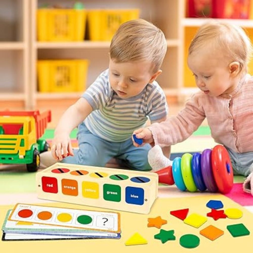 Wooden Shape /color Matching Game (Sorting Game Box) - Image 3