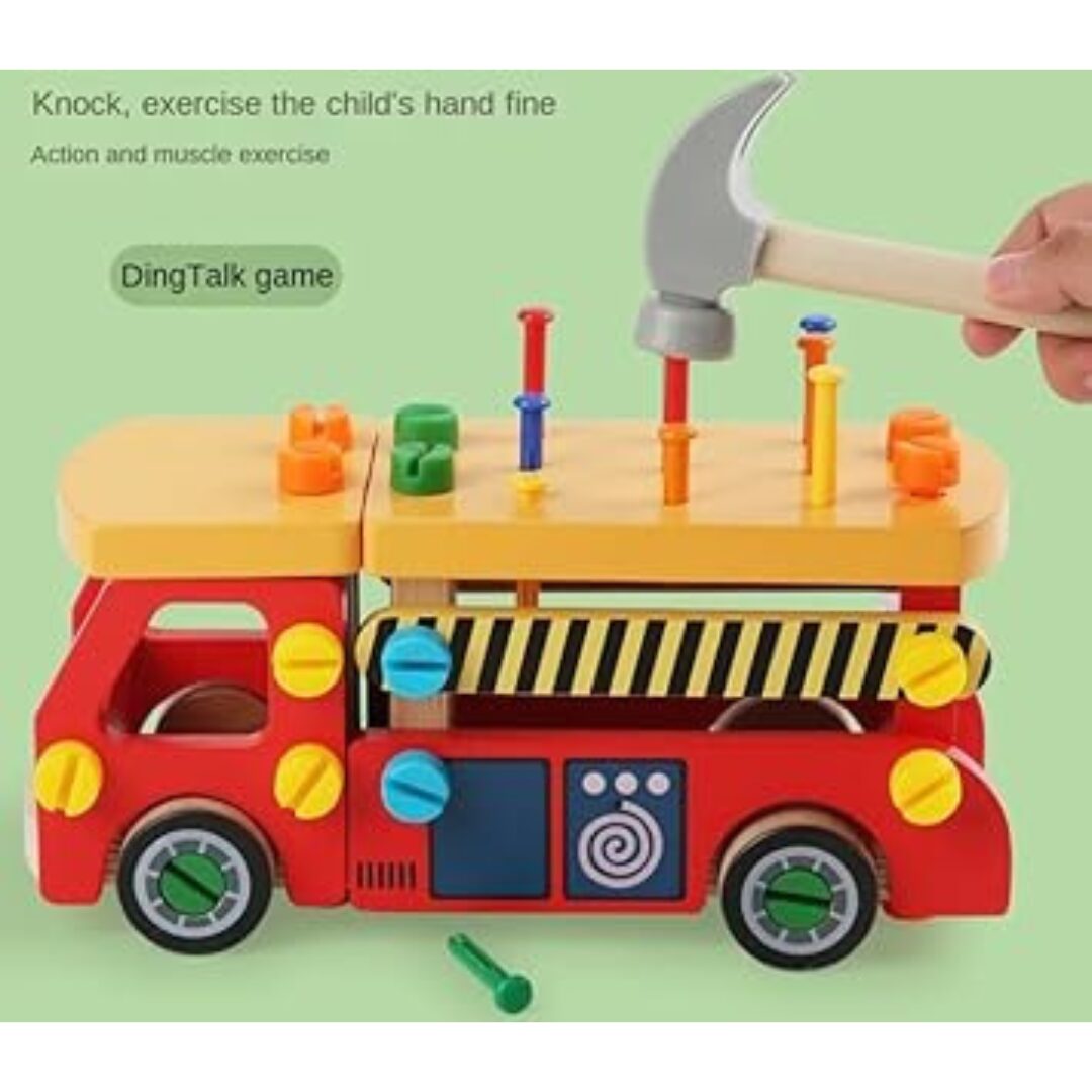 Multifunctional toolbox for kids / Assembly Nut Truck - fun learning - Image 4