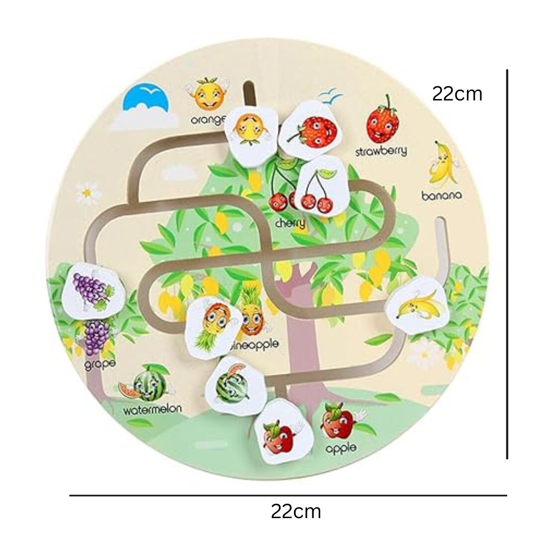 Wooden Maze game Puzzle Fruit - Image 5
