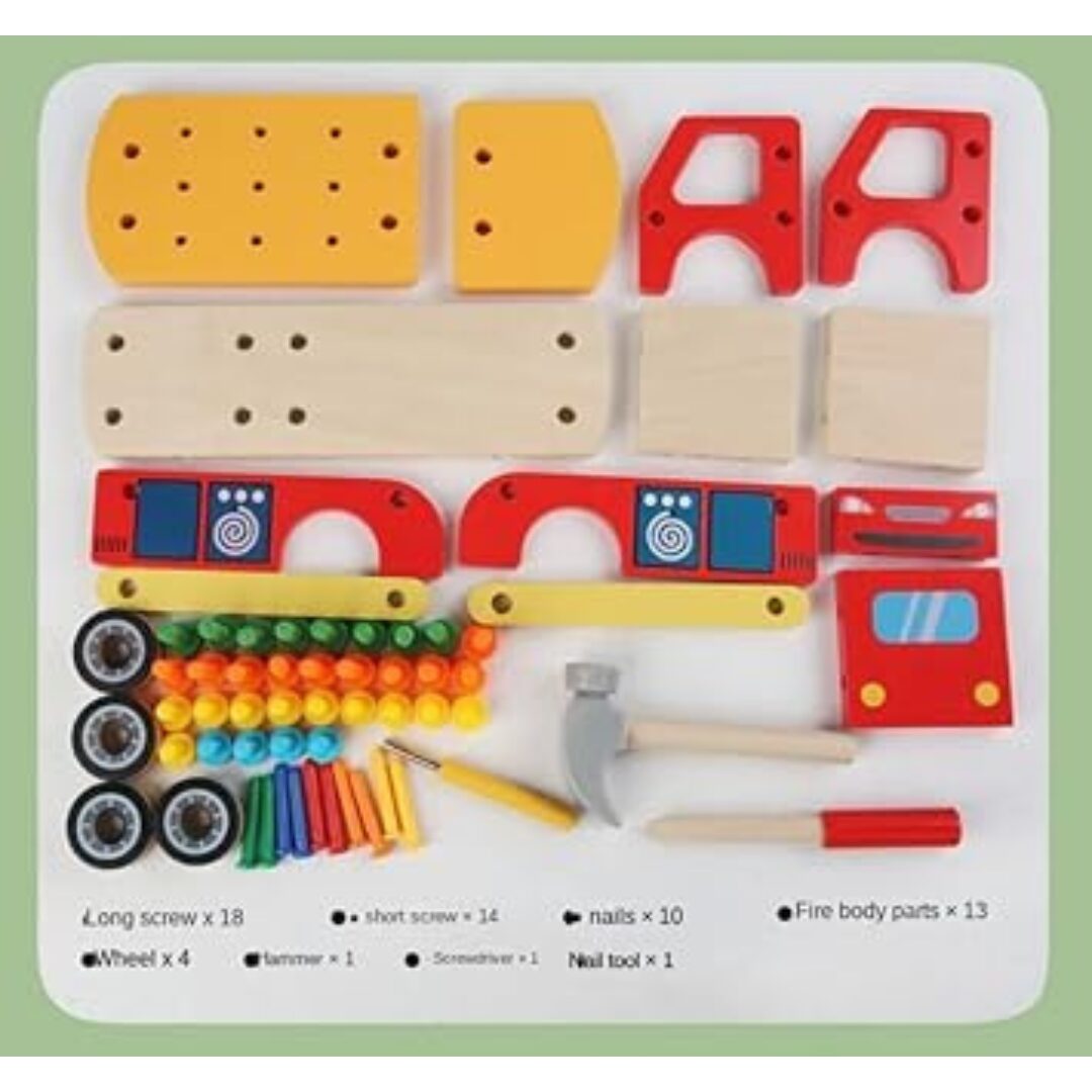 Multifunctional toolbox for kids / Assembly Nut Truck - fun learning - Image 6