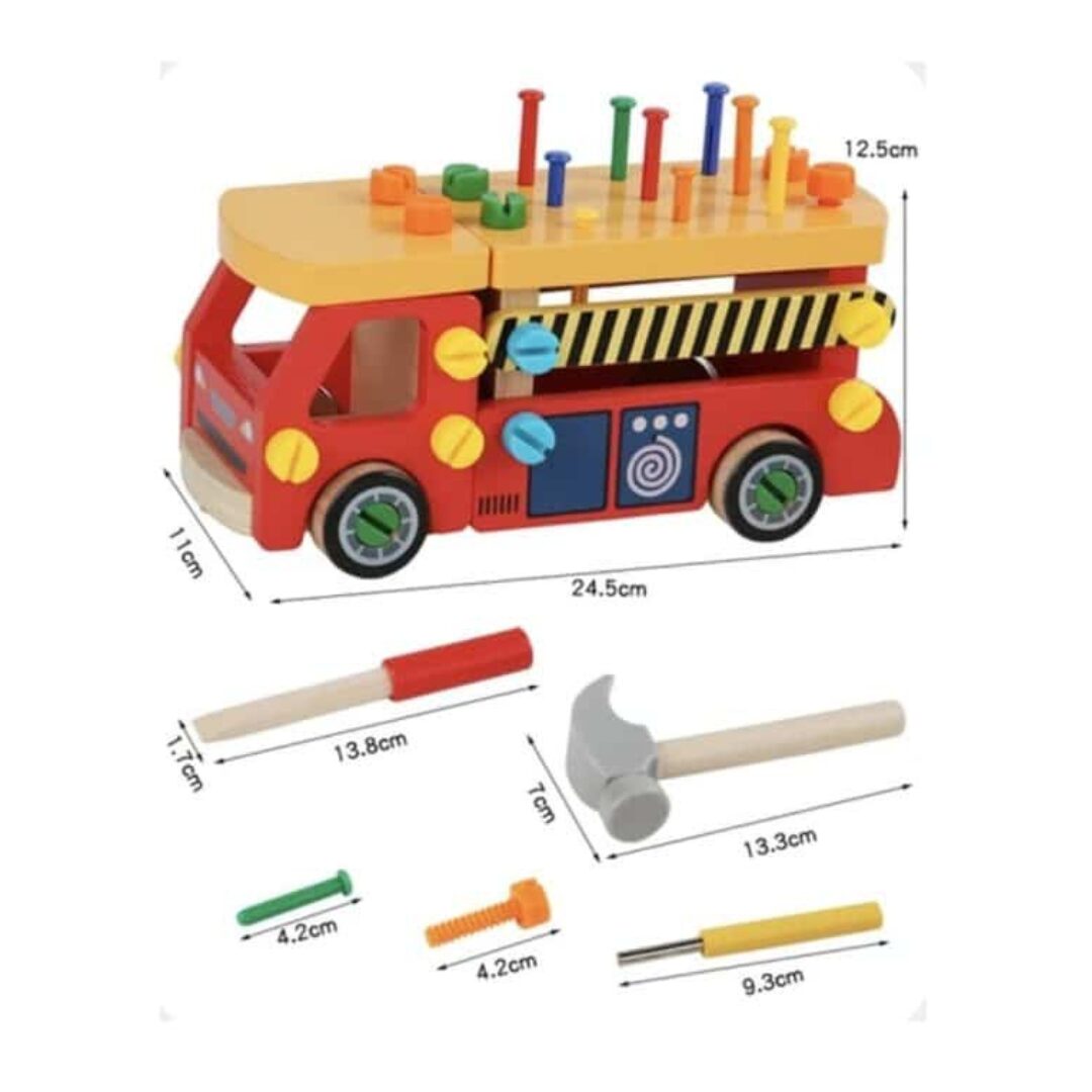 Multifunctional toolbox for kids / Assembly Nut Truck - fun learning - Image 7