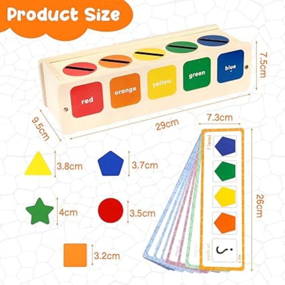 Wooden Shape /color Matching Game (Sorting Game Box) - Image 7