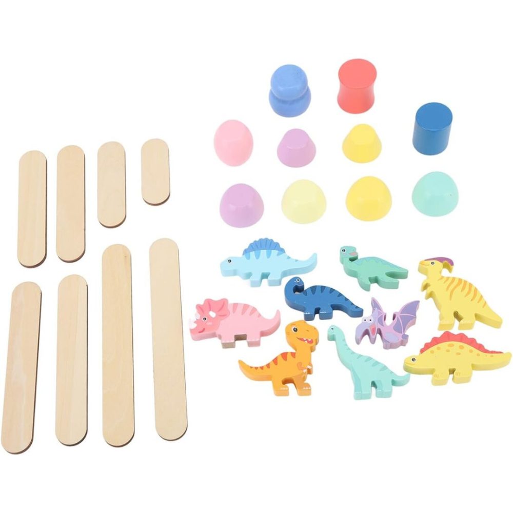 Wooden Dinosaur stacking toys-Colorful Attractive toy - Image 7