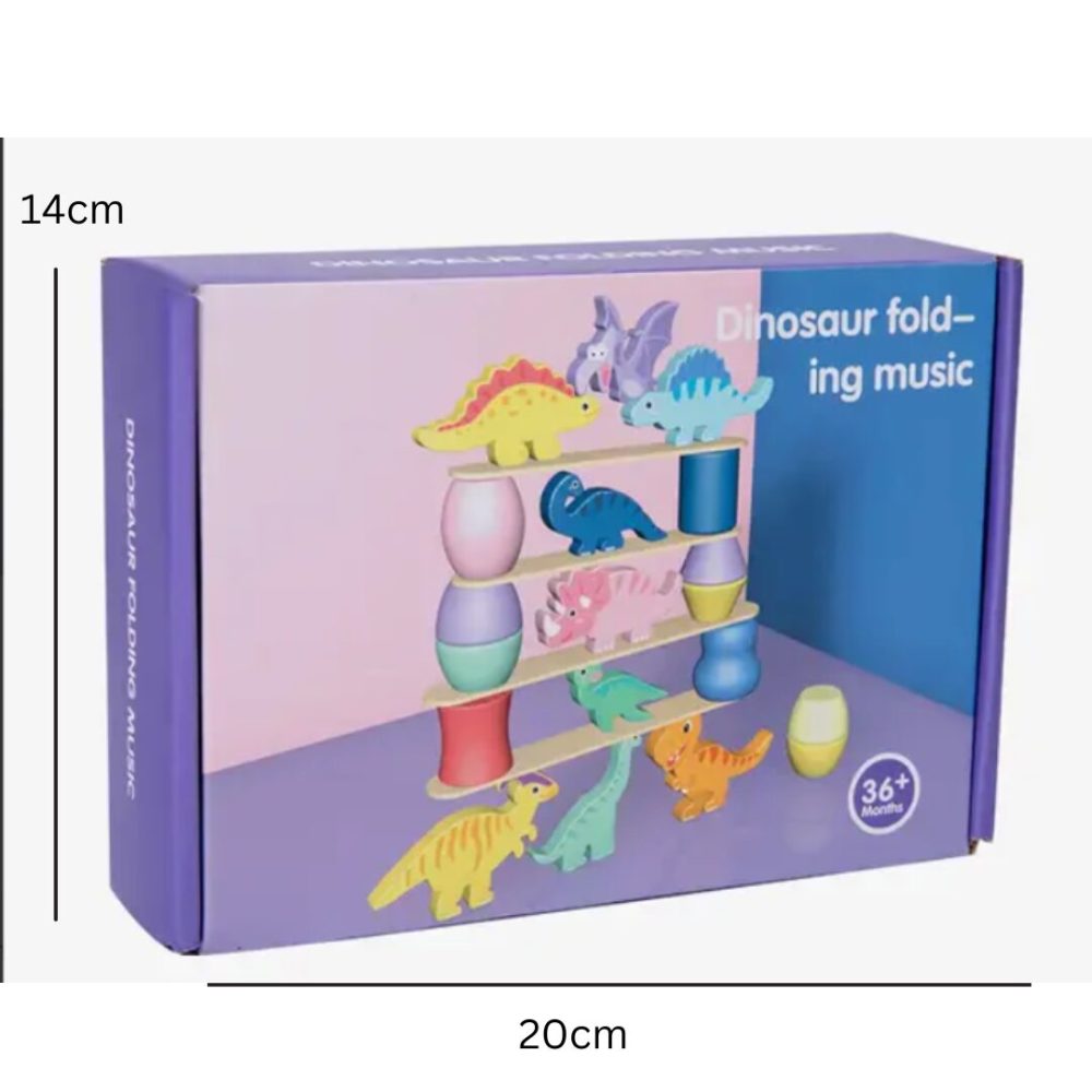 Wooden Dinosaur stacking toys-Colorful Attractive toy - Image 8