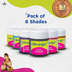 Fevicryl Colours Pearl Kit / Paint - 6 Shades