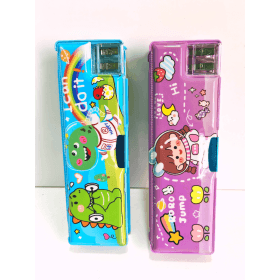 Pencil Box with 2 sharpener ( single piece )