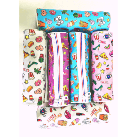 Pencil pouch - Beach party design ( single piece )