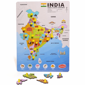 Wooden India Map Puzzle
