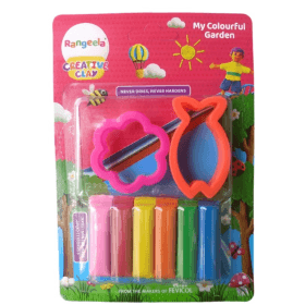 Rangeela clay with 6 clays ( 2 ramdom moulds )
