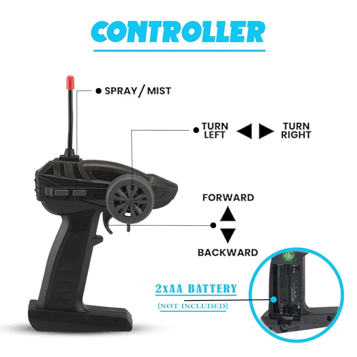 Rechargeable Remote Control Rock Crawler Car with Smoke - Image 3