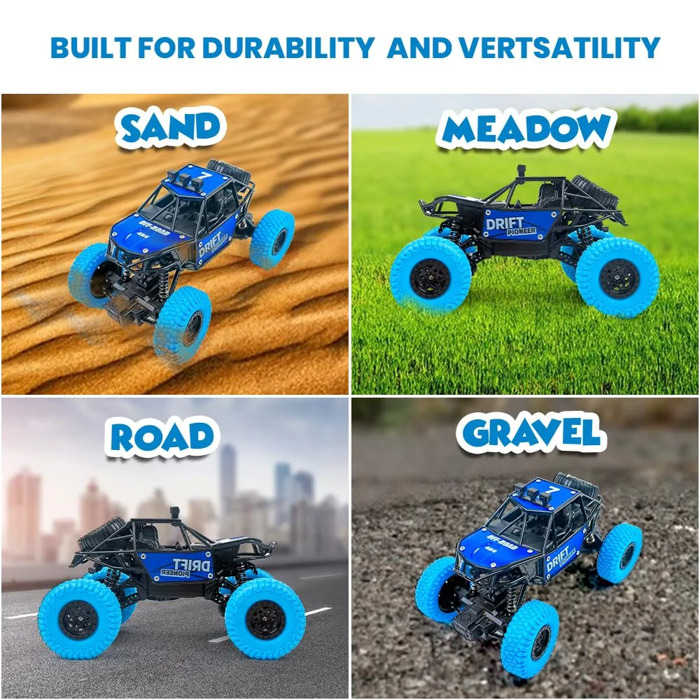Rechargeable Remote Control Rock Crawler Car with Smoke - Image 2